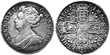 1/2 Crown 1704-1705