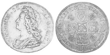 1/2 Crown 1731-1736
