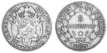 5 Centavos 1883