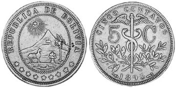 5 Centavos 1895