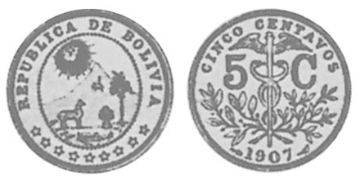 5 Centavos 1897-1909