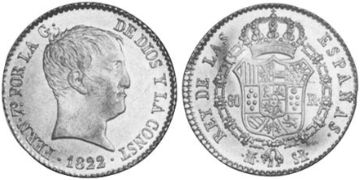 80 Reales 1822-1823