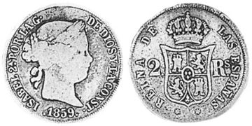 2 Reales 1857-1864