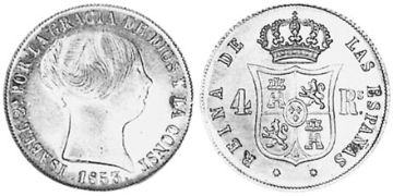 4 Reales 1852-1855