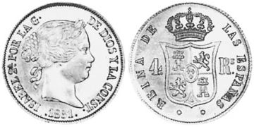 4 Reales 1857-1864