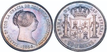 20 Reales 1850-1855