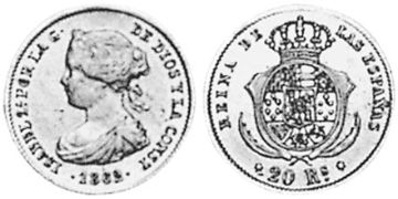 20 Reales 1861-1863