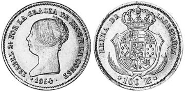 100 Reales 1852-1855