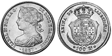 100 Reales 1856-1862