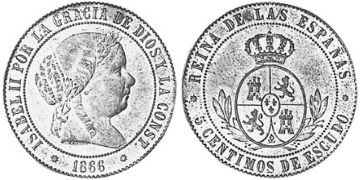 5 Centimos 1866-1868