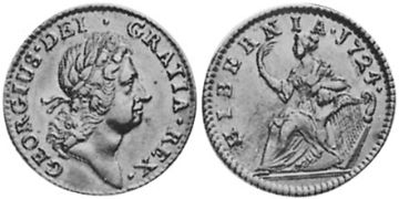 1/2 Penny 1723-1724