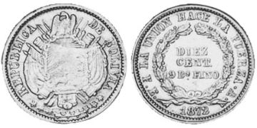 10 Centavos 1871-1872