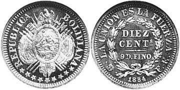 10 Centavos 1884-1900