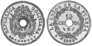 10 Centavos 1883