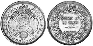 50 Centavos 1891-1900