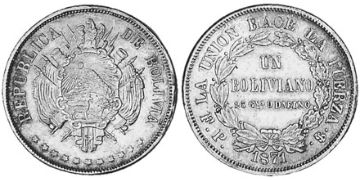 Boliviano 1870-1871