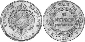 Boliviano 1870-1872
