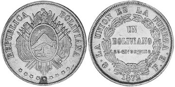 Boliviano 1872-1877