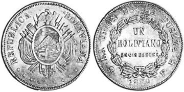 Boliviano 1879