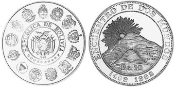 10 Bolivianos 1991