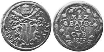 1/2 Baiocco 1751-1757