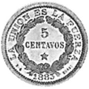 5 Centavos 1883