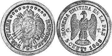 5 Centavos 1868