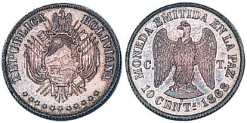 10 Centavos 1868