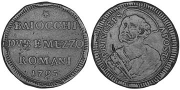 2-1/2 Baiocchi 1795