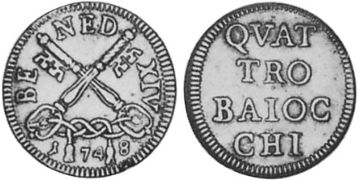 4 Baiocchi 1747-1748