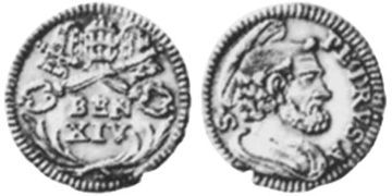 1/2 Scudo Romano 1740-1751