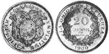20 Centavos 1900