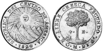 4 Escudos 1824-1825