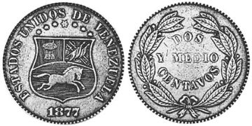 2-1/2 Centavos 1876-1877