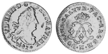 4 Sols 2 Deniers 1691-1694