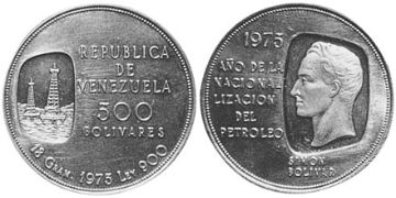 500 Bolívarů 1975