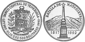 500 Bolívarů 1992