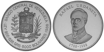 5000 Bolívarů 1988