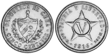 5 Centavos 1915-1920