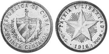 20 Centavos 1915-1949