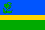 List tvoří tři vodorovné pruhy, modrý, žlutý a zelený, v poměru 3_1_2. V horním žerďovém rohu zelené lekno. Poměr šířky k délce listu je 2_3. Vlajka Heřmanův Městec