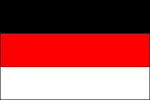 List tvoří tři vodorovné pruhy, černý, červený a bílý. Poměr šířky k délce listu je 2 _ 3. Vlajka Praha 20