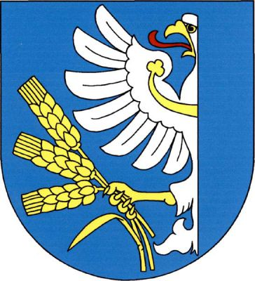 V modrém štítě volně pravá půle stříbrné orlice s červeným jazykem, zlatou zbrojí a jetelovitě zakončeným perizoniem držící tři zlaté obilné klasy s jedním listem. Znak Sedlečko u Soběslavě